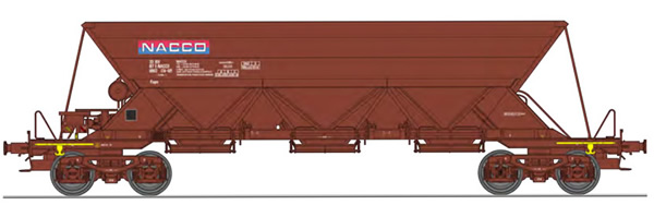 REE Modeles WB-569 - French Hopper Wagon EX T1 Era V  NACCO  N° 33 87 690 2 174-6 - Loading STONES